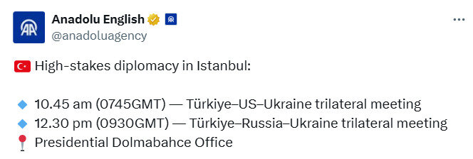 Когда состоятся переговоры в Турции