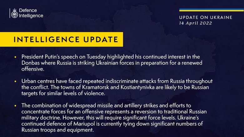 Next targets of Russian Federation may be Kramatorsk and Konstantinovka, - British Ministry of Defense 01 Next targets of Russian Federation may be Kramatorsk and Konstantinovka, - British Ministry of Defense 01