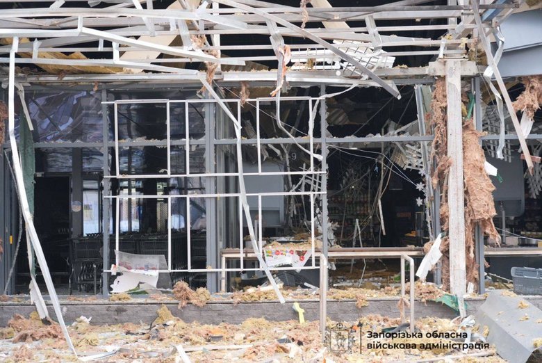 запоріжжя після обстрілу