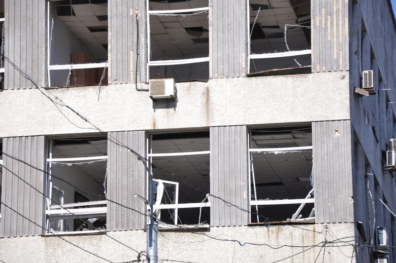 Consequences of Russian missile strikes on Kyiv 11