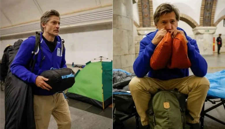 Nikolaj Koster-Waldau spent the night in the metro during his visit to Kyiv
