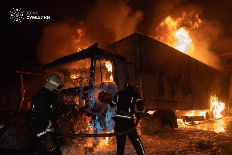 Russian strike on Nova Poshta in Sumy