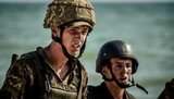 армия,учения,военные,пехота,военнослужащие,черные,воины,морская,воин,береты