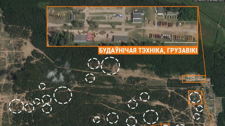 Wagnerians are building fortifications on Belarusian training ground, - mass media 01