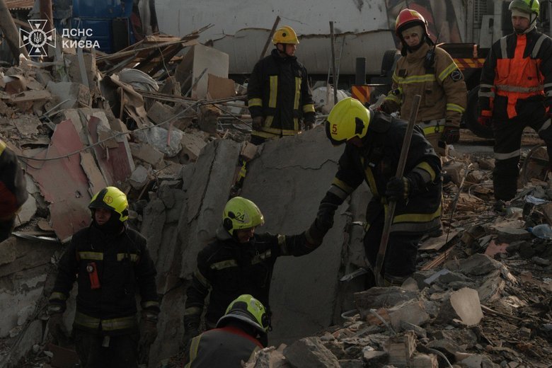 київ після обстрілу