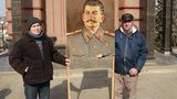 В Луганске годовщину смерти Сталина "отметили" дракой и бутербродами с салом. ФОТОрепортаж