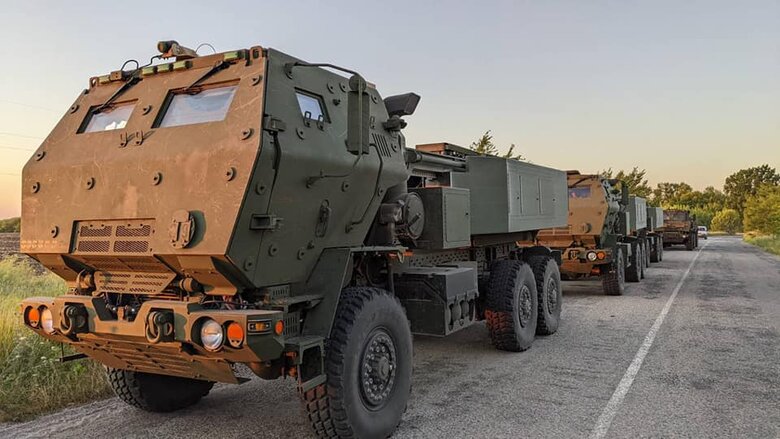 Работа американского РСЗО HIMARS на Запорожском направлении 02