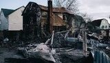 Russian Su-27 aircraft shot down in Kyiv, it fell on residential building on Osokorky. PHOTOS