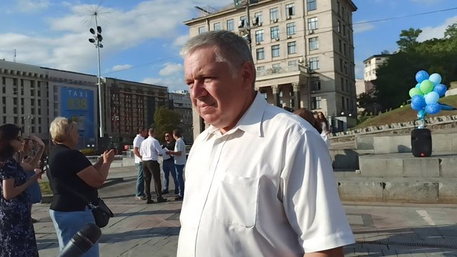 Акция поддержки украинского политзаключенного в РФ Выговского прошла в центре Киева 09