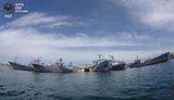 Военные корабли России и стран НАТО одновременно вошли в порт Севастополя. ФОТОрепортаж