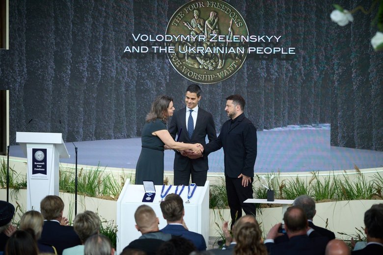 Зеленський і українці отримали нагороду Чотири свободи