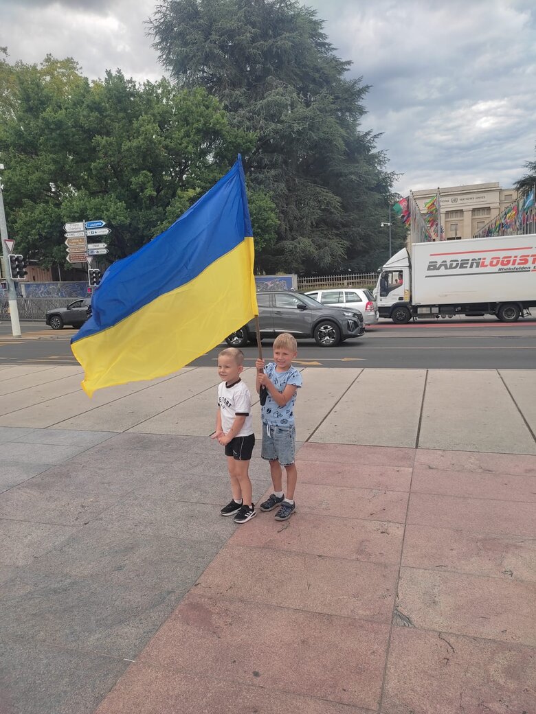 Протест против визита Матвиенко и делегации РФ в Швейцарию