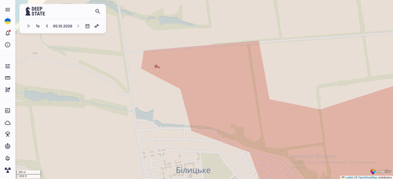 Білицьке карта