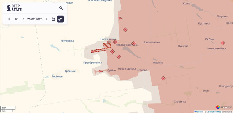 The enemy has advanced near Preobrazhenka