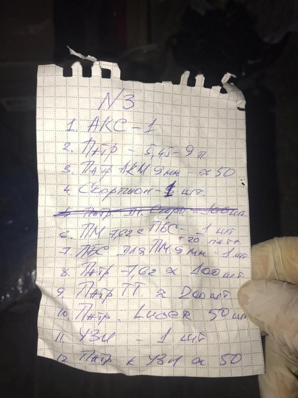 Харківський стрілець Титов зберігав на дачі арсенал зброї 08