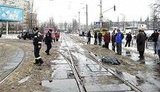 В Киеве трамвай разрезал женщину. ФОТОрепортаж