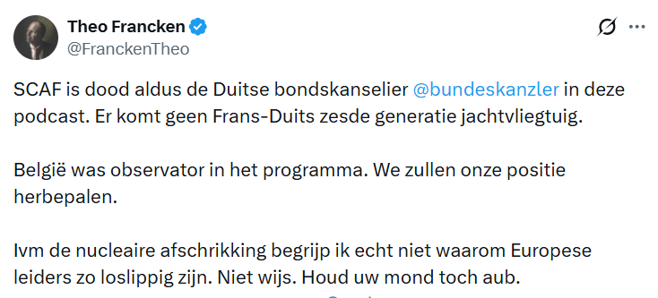 У Бельгії критикують Мерца за слова про ядерне стримування