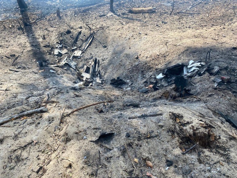 Пожежа у Чорнобильській зоні після атаки РФ 14 травня
