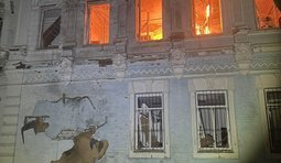 Російські дрони пошкодили бібліотеку та прилеглі будівлі в центрі Новгород-Сіверська