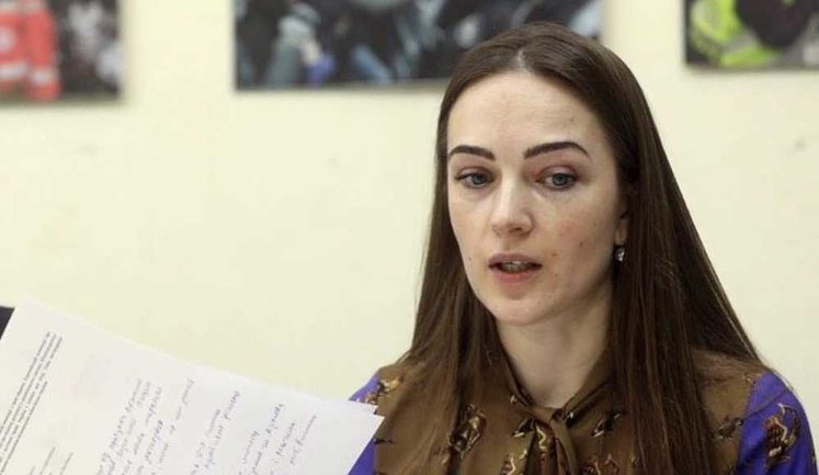 Правозахисниця Олександра Матвійчук: "Цікаво, чи в курсі президент, що саме він зараз і є основною перешкодою для справедливого покарання за воєнні злочини?"