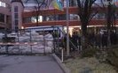 Activists block NewsOne TV channel over MP Muraiev's statements on Revolution of Dignity. VIDEO+PHOTOS