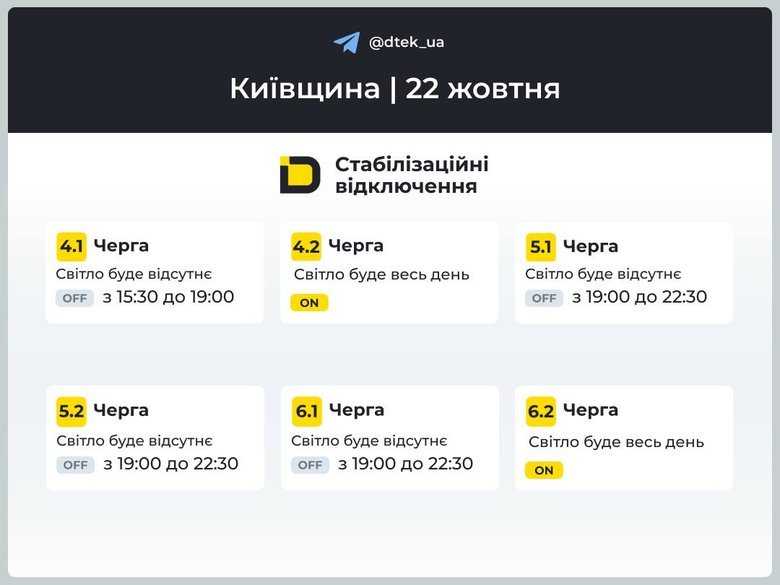 Введено графіки відключення світла. Що відомо?