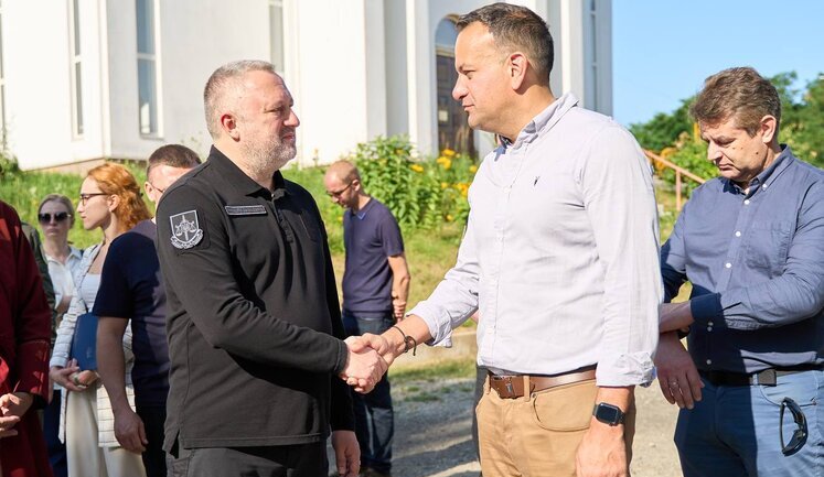 Irish Prime Minister Varadkar visited Bucha. PHOTO