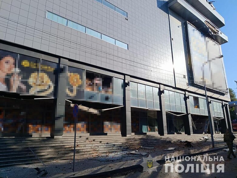 Consequences of missile strike by Russian troops on Zaporizhzhia 01