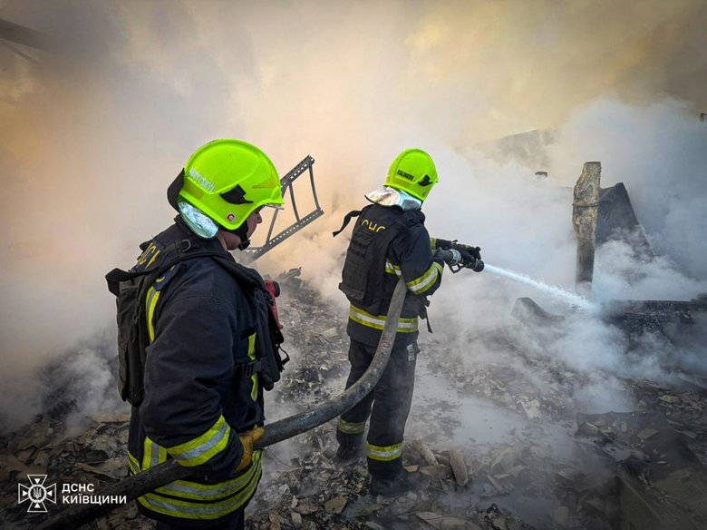Kyiv region after the shelling on 6 December