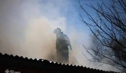 Russian strike sparks fire at enterprise in Chernihiv
