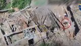 Рашист прямував у схованку та сам привів дронарів 105-ї бригади до позиції, яку було знищено. ВIДЕО