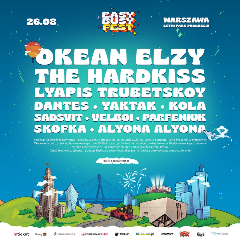 У Варшаві музичний фестиваль Easy Busy Fest з українськими артистами скасували через спонсорів з РФ 01