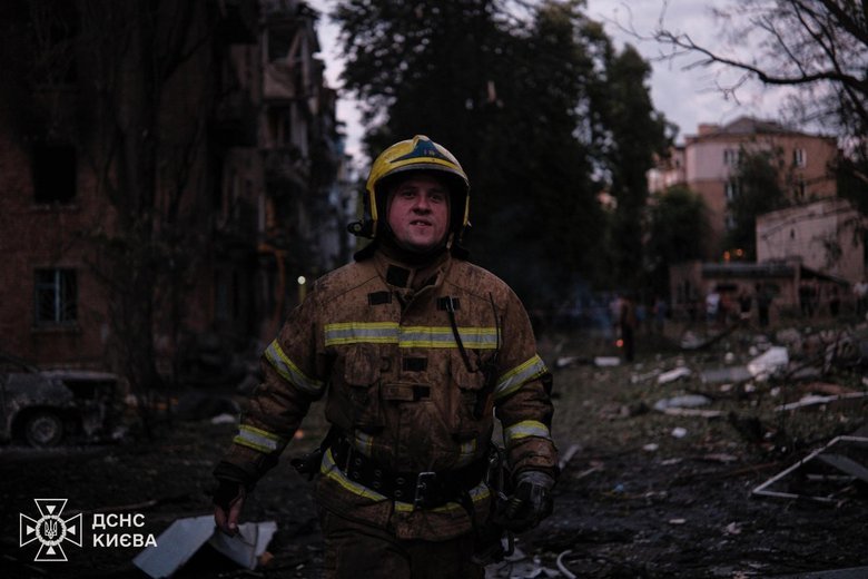 Київ після обстрілу