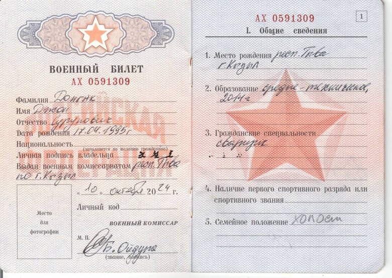 підробні документи солдатів кндр