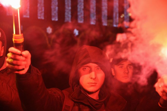 Факельное шествие в честь дня рождения Степана Бандеры прошло в Киеве 48