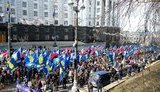 Около 20 тысяч националистов прошли маршем "За украинское будущее без олигархов!", - ВО "Свобода". ФОТО