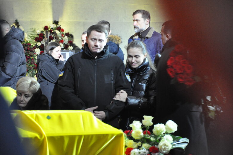 In Kyiv, farewell to leadership of Ministry of Internal Affairs, who died in plane crash in Brovary, was held 11