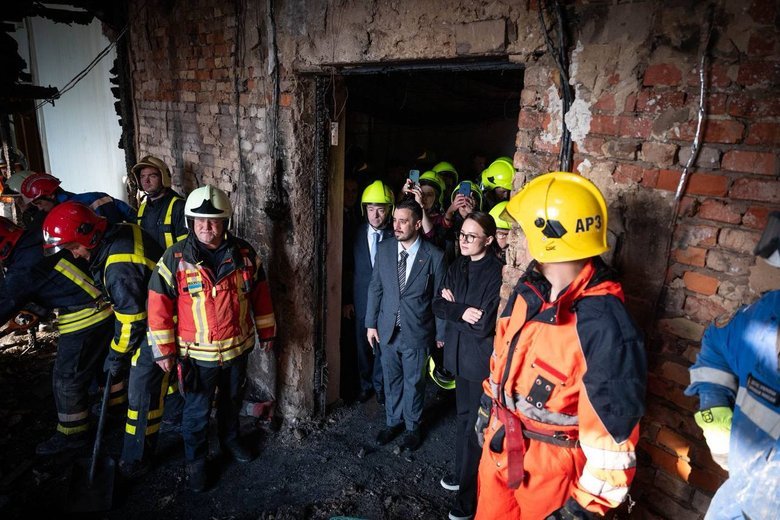 Russian strike on the Cabinet building. Diplomats were shown the consequences