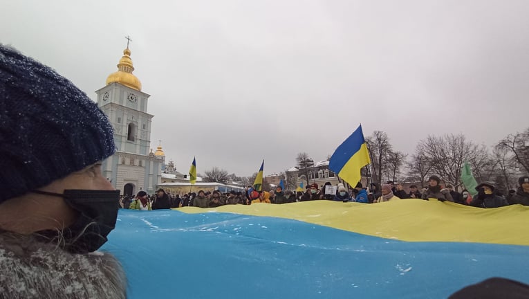 Акция Скажи Путину НЕТ! состоялась на Михайловской площади в Киеве 15