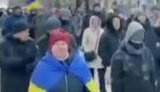 "Мы - украинцы, а Путин - ху#ло", - акция протеста жителей захваченного оккупантами Бердянска. ВИДЕО