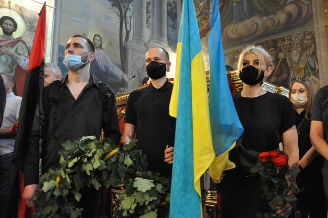 С умершим ветераном ОУН-УПА и дивизии Галичина Орестом Васкулом простились в Киеве 11