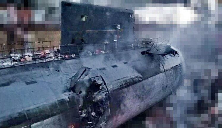 Destroyed Russian submarine "Rostov-on-Don". PHOTO