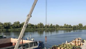 В Киев доставлена первая партия арбузов по Днепру