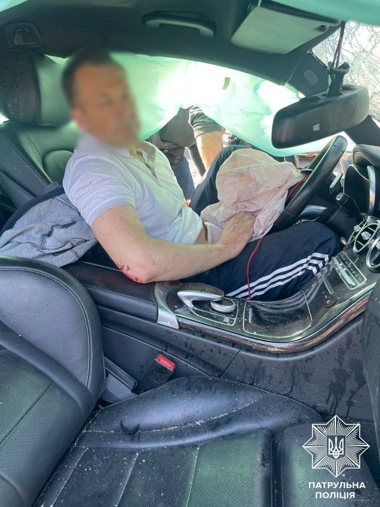 Road accident in Kyiv
