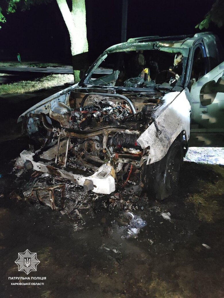 підпал військового автомобіля в Харкові