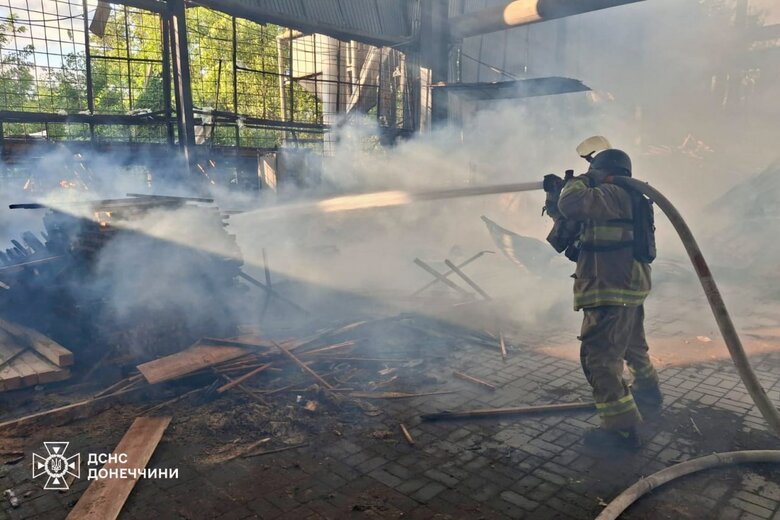 Donetsk region after shelling