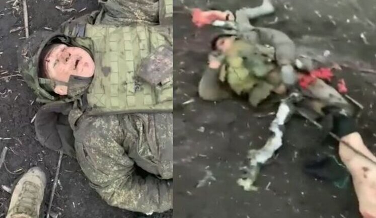 Бійці оглядають ліквідованих окупантів: "Цьому, сука, не повезло. Ого, який жирний п#дарас!". ВIДЕО 18+
