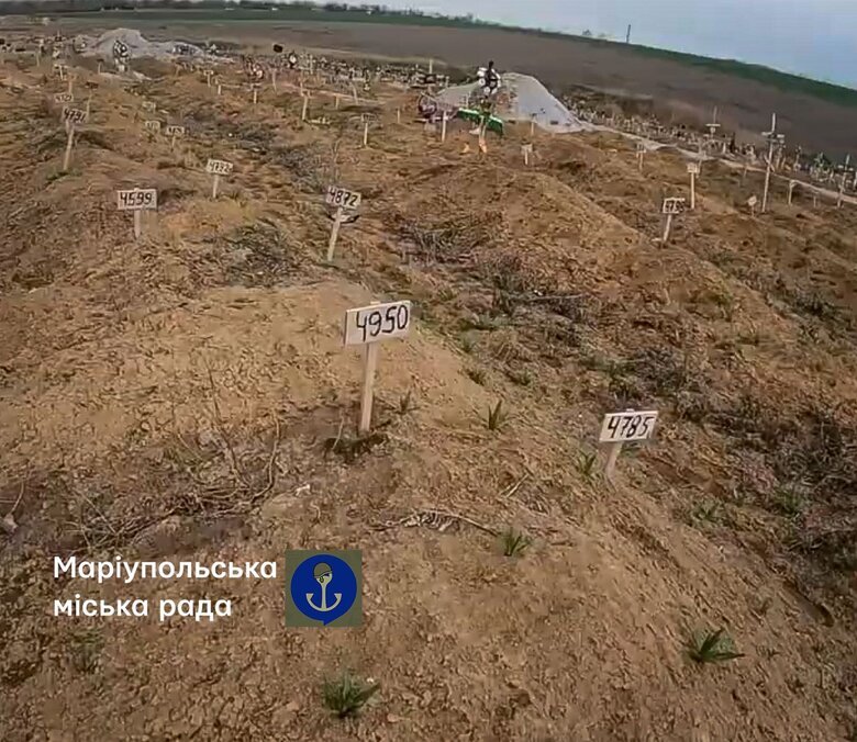 На Старокримському цвинтарі окупованого Маріуполя виявили великий сектор свіжих поховань, - міськрада 05 На Старокримському цвинтарі окупованого Маріуполя виявили великий сектор свіжих поховань, - міськрада 05
