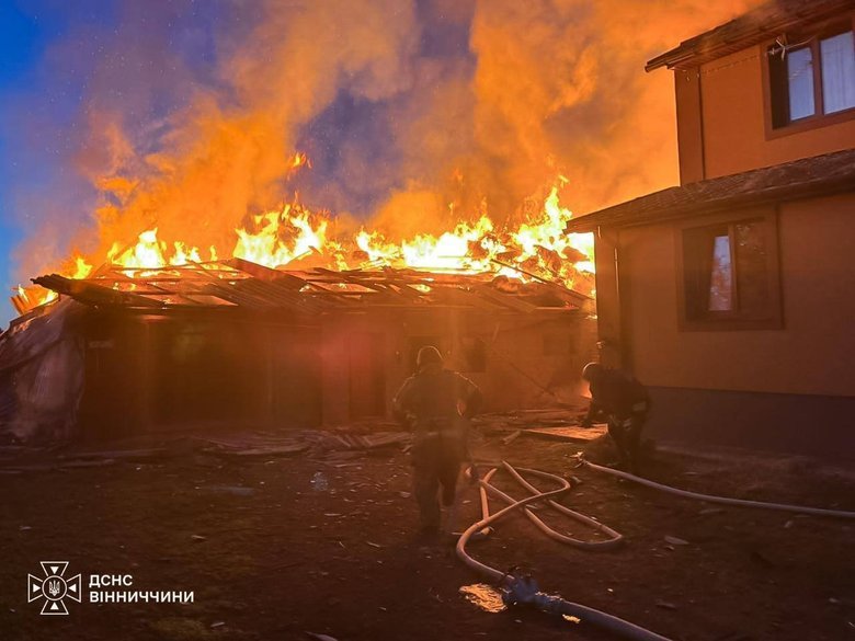 Ворожа атака на Вінниччину: пожежу ліквідували, постраждалих немає