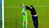 Болельщик напал и побил вратаря во время игры. ВИДЕО